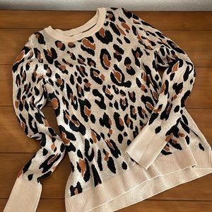 Animal print sweater